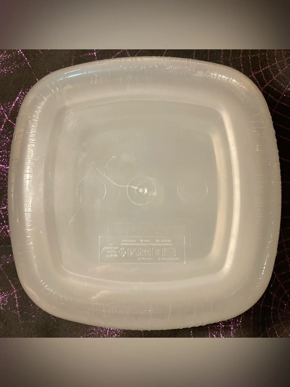 6pc SureFresh Reusable Square Nesting Containers set: 3 Tops, 3 Bottoms